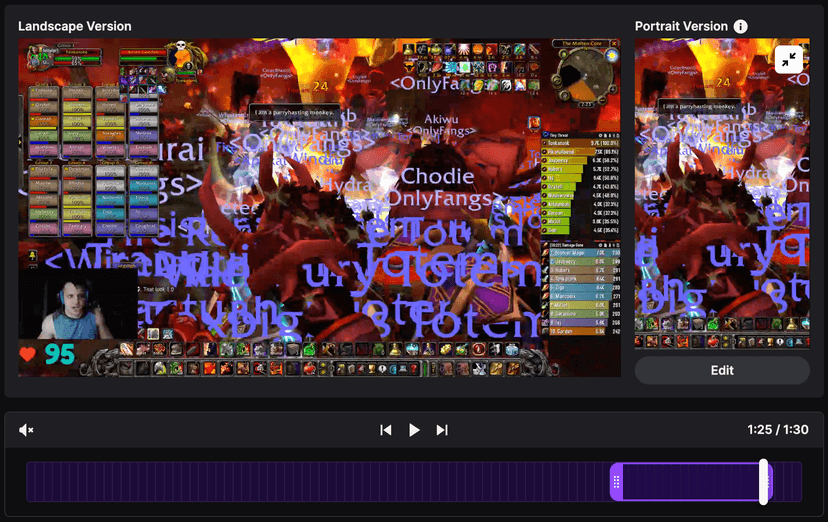 Personalize your edits
